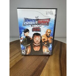 WWE SmackDown vs. Raw 2008 Featuring ECW (Nintendo Wii, 2007) No manual